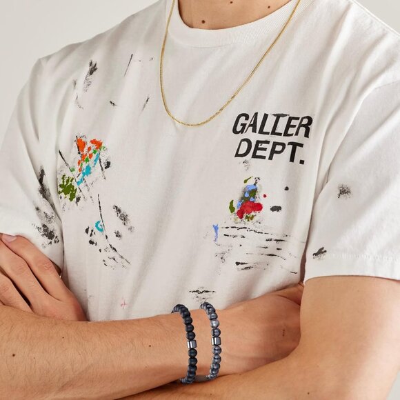 ⚡Rankeef Men 2 Black Flash Tiger Eye 8MM Natural Stone Crystal Beaded Bracelet - Picture 2 of 7